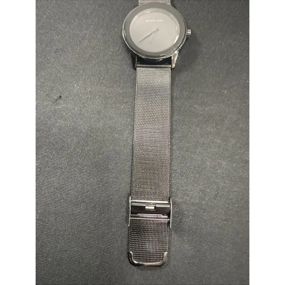 Womens Michael Kors MK-6296 New Battery- 38mm Case -8” Band- All Black (B32)